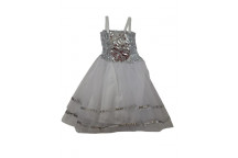 KIDS WHITE PRINCESS PARTY DRESS