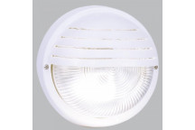 BRIGHTSTAR BLACK ROUND PVC EYELID BULKHEAD WITH GLASS COVER