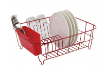 CASA DISH DRAINER RED