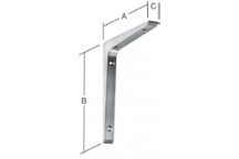 BRACKET PROFILE 511 WHITE 200X250MM  511250W