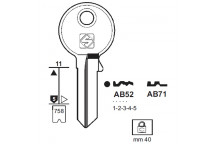ABUS KEY BLANK 40MM