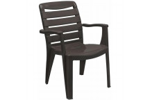 MIA CAPPUCCINO POLYPROPYLENE HIGH BACK CHAIR 601X588X510MM