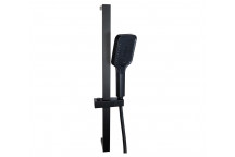 BLUTIDE RECTANGULAR 4-FUNCTION BLACK SHOWER RAIL SET
