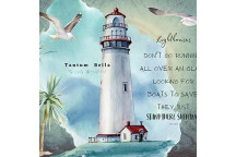 LIGHTHOUSE SERENITY DECOUPAGE A4