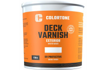 COLORTONE DARK OAK MATT WATERBASED EXTERIOR DECK VARNISH 1L