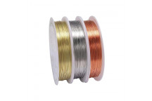 SILVER COPPER BEADING WIRE 5MMX1M
