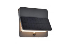 EUROLUX ALENTA SOLAR OUTDOOR WALL LIGHT PIR
