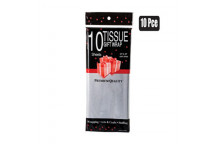 SILVER TISSUE PAPER 10X SHEETS 50X66CM