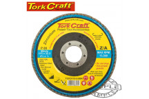 TORKCRAFT 80 GRIT FLAT ZARCONIUM ROUND EDGE FLAP DISC