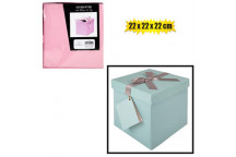 PASTEL GIFT BOX FLAT PACK 22X22X22CM