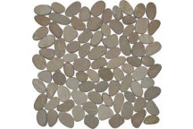 SLICED PEBBLE BEIGE TAN CREAM MOSAIC 300X300MM