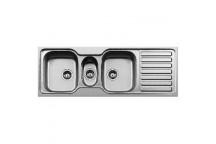 KWIKOT SINK DROP-IN DOUBLE BOWLS & TIDY INSET 1380X480MM