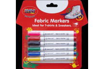 CRAFT FABRIC MARKER 6XCOLOURS 20X17CM