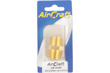 AIR CRAFT BRASS AIR CONNECTOR NIPPLE 1/2X1/2