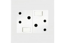 LEGRAND ARTEOR WHITE DOUBLE SWITCH SOCKET 100X100MM