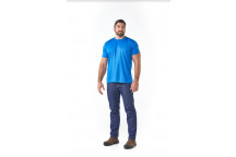 DROMEX ROYAL BLUE 100% POLYESTER CREW NECK QUICK DRY T-SHIRT SMALL