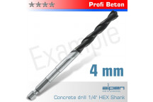 ALPEN CONCRETE PROFI BETON DRILL BIT 4MM HEX SHANK