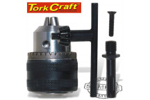 TORK CRAFT CHUCK AND KEY 13MM 1/2\'X 20UNF AND SDS ADAPTOR
