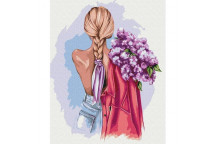 PAINT BY NUMBERS GIRL WITH RED CAT