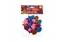 SELF ADHESIVE GLITTER STICKER SHAPES