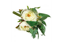 WHITE ROSE AND PEONY BOUQUET ARTIFICIAL FLOWER