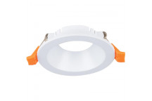 BRIGHTSTAR DOWN LIGHT SQUARE WHITE POLYCARB 89MM