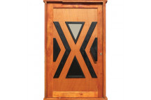 DOOR PIVOT HOUR GLASS COMPLETE IN FRAME WITH LOCK 1200X2100 LH
