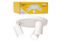 EUROLUX WHITE TILT SPOTLIGHT 80MM