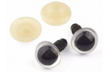 TEDDY CRAFT CLEAR EYES 14MM 6PAIRS