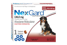 NEXGARD TABLET 25.1 - 50KG 6G 1 PER PACK