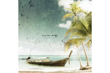 PALM SHORE ESCAPE DECOUPAGE A3