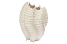 CREAM SHELL VASE 24CM