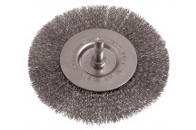 TORK CRAFT WIRE WHEEL BRUSH SHAFT STAINLESS STEEL 100MMX6MM