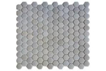 BONE MINI HEX RECYCLE GLASS MOSAIC 303X275MM