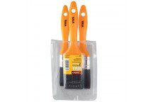 HAMILTONS VIVA PAINT BRUSH SET 25MM  38MM  50MM