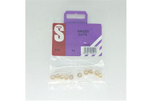 BRASS HEXAGON FULL NUT 5MM 10PER PACK