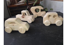 WOOD BUBBLE CARS