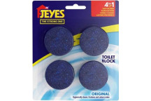 JEYES TOILET BLOCK FRESHENER 50G 4 PER PACK