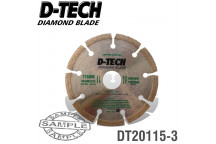 D-TECH DRY DIAMOND CUTTING BLADE 115MM