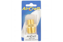 AIR CRAFT BRASS AIR CONNECTOR NIPPLE 1/2X3/4