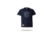 NAVY BEVEL PRINT KIDS T-SHIRT NO7-8