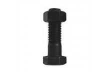 BLACK HEXAGON BOLTS AND NUTS M8X25MM P5