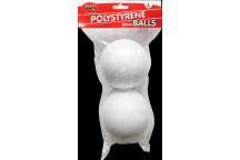 ROUND CRAFT FOAM BALL 85MM 2PIECE