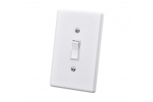 ELECTRICMATE WHITE 1LEVER 1WAY STEEL SWITCH 50X100MM