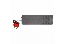 MULTIPLUG  SURGE PROTECT CPMP006 12WAY   3.4AMP USB C&A CHARGEPRO