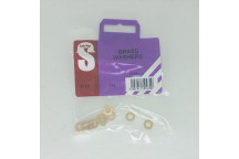 FLAT BRASS WASHER 5MM 10PER PACK