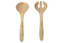 NATURE NEUTRAL MELAMINE SPOON AND FORK SALAD SET