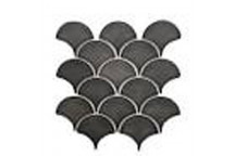 FAN CHALK MINTY GREY PORCELAIN MOSAIC 273X157MM