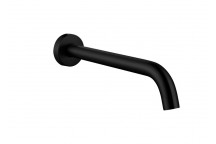 BIJIOU BLACK WALL MOUNTED BASIN AND BATH SPOUT