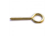 SCREW  EYE  BRASS PLATED  NO9 4PP  HPSE09  SAFETOP